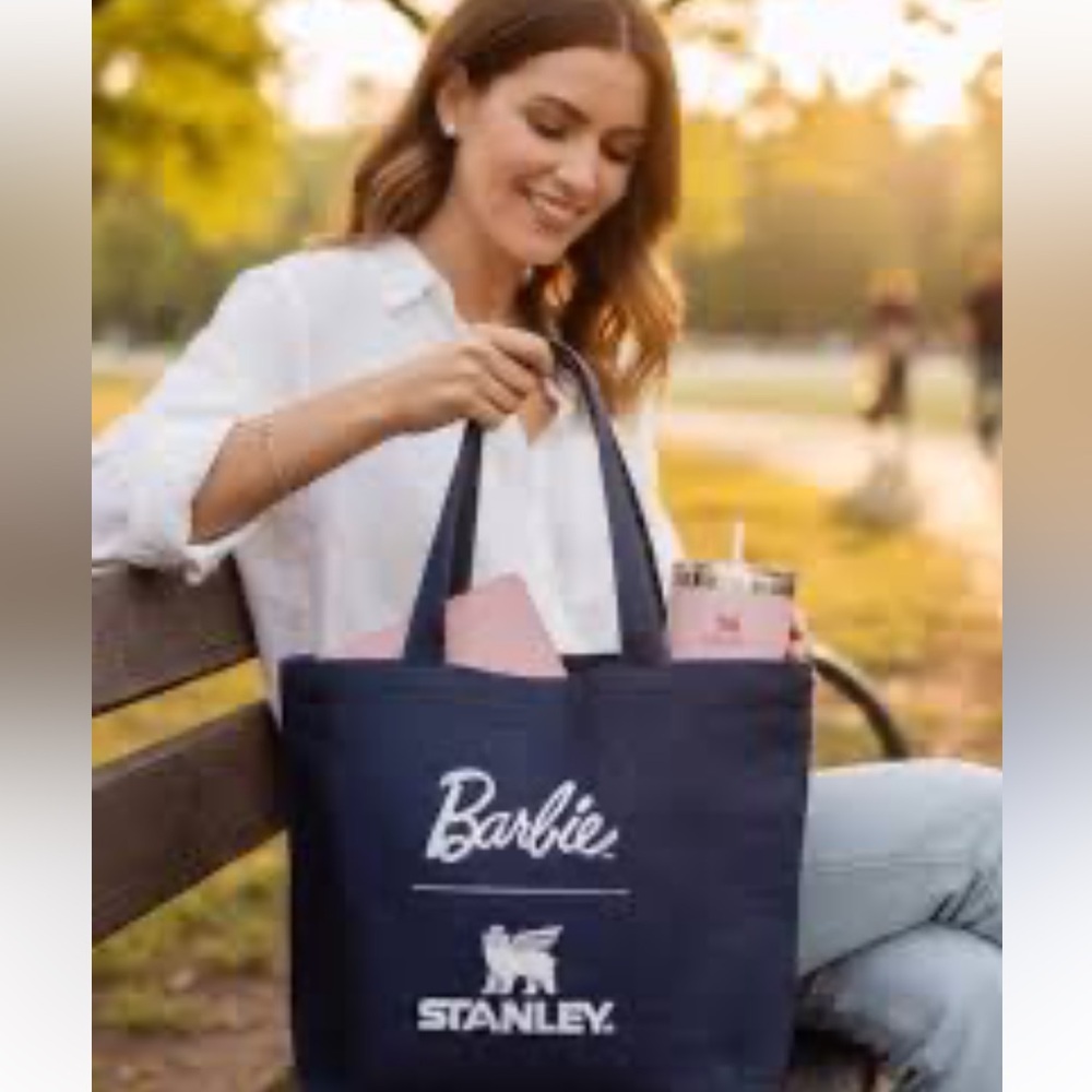 NWOT Stanley + Barbie Denim Tote Bag
